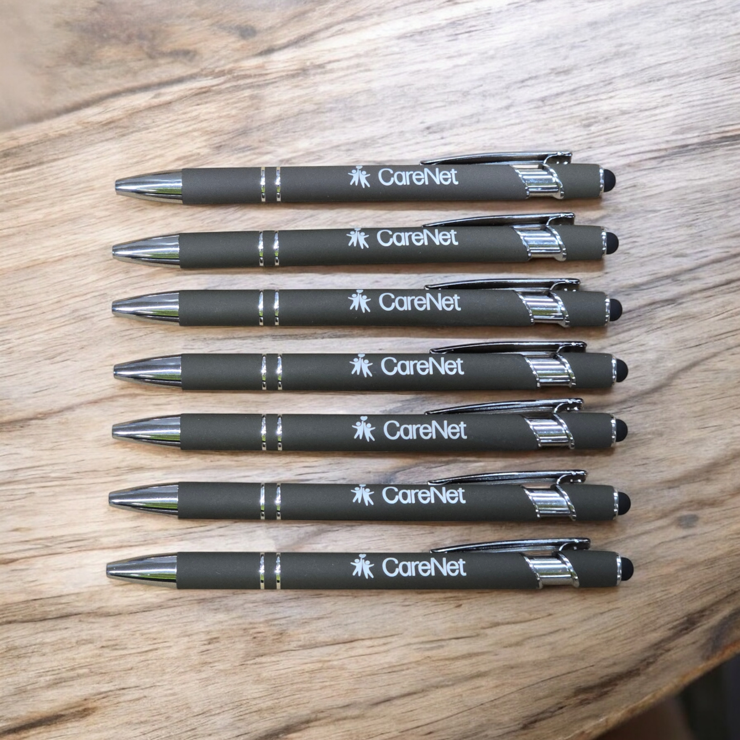 Custom Laser Engraved Soft Touch Pens with Stylus