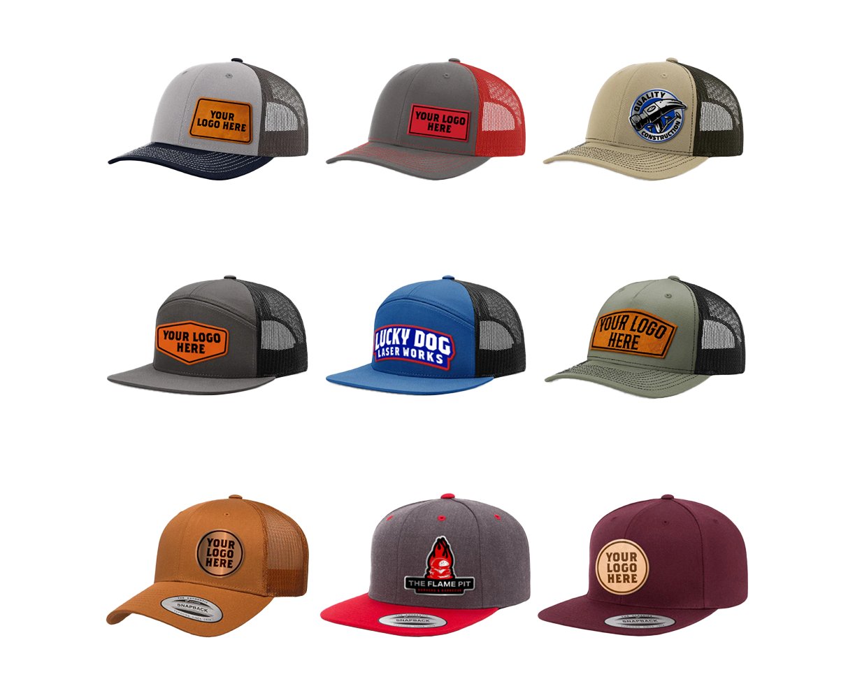 Custom Branded Hats - Richardson, YP Classis, OTTO, and Flexfit - Idaho Falls, ID