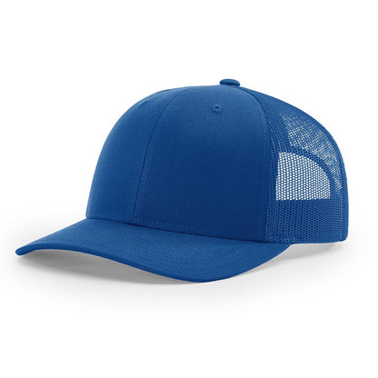 Richardson 112 Snapback Trucker Cap With Custom Leather Patch