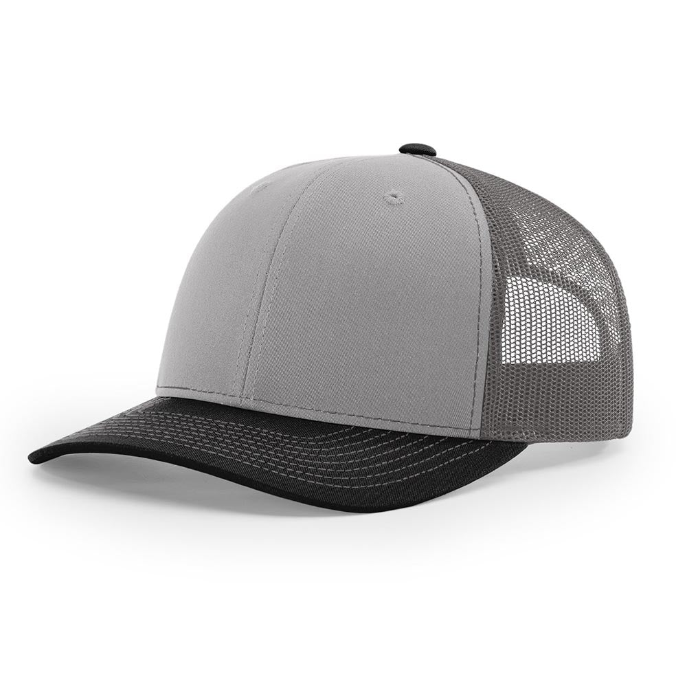 Richardson 112 Snapback Trucker Cap With Custom Leather Patch