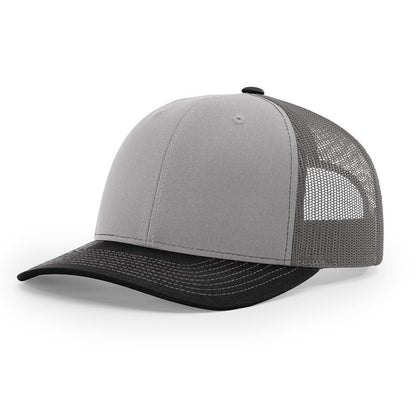 Richardson 112 Snapback Trucker Cap With Custom Leather Patch