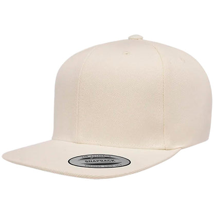Yupoong 6089M Custom Leather Patch Premium Snapback Hat