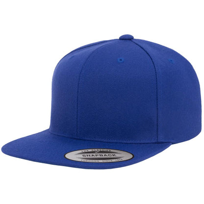 Yupoong 6089M Custom Leather Patch Premium Snapback Hat