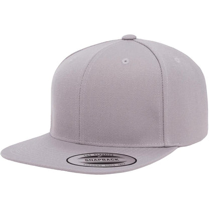 Yupoong 6089M Custom Leather Patch Premium Snapback Hat