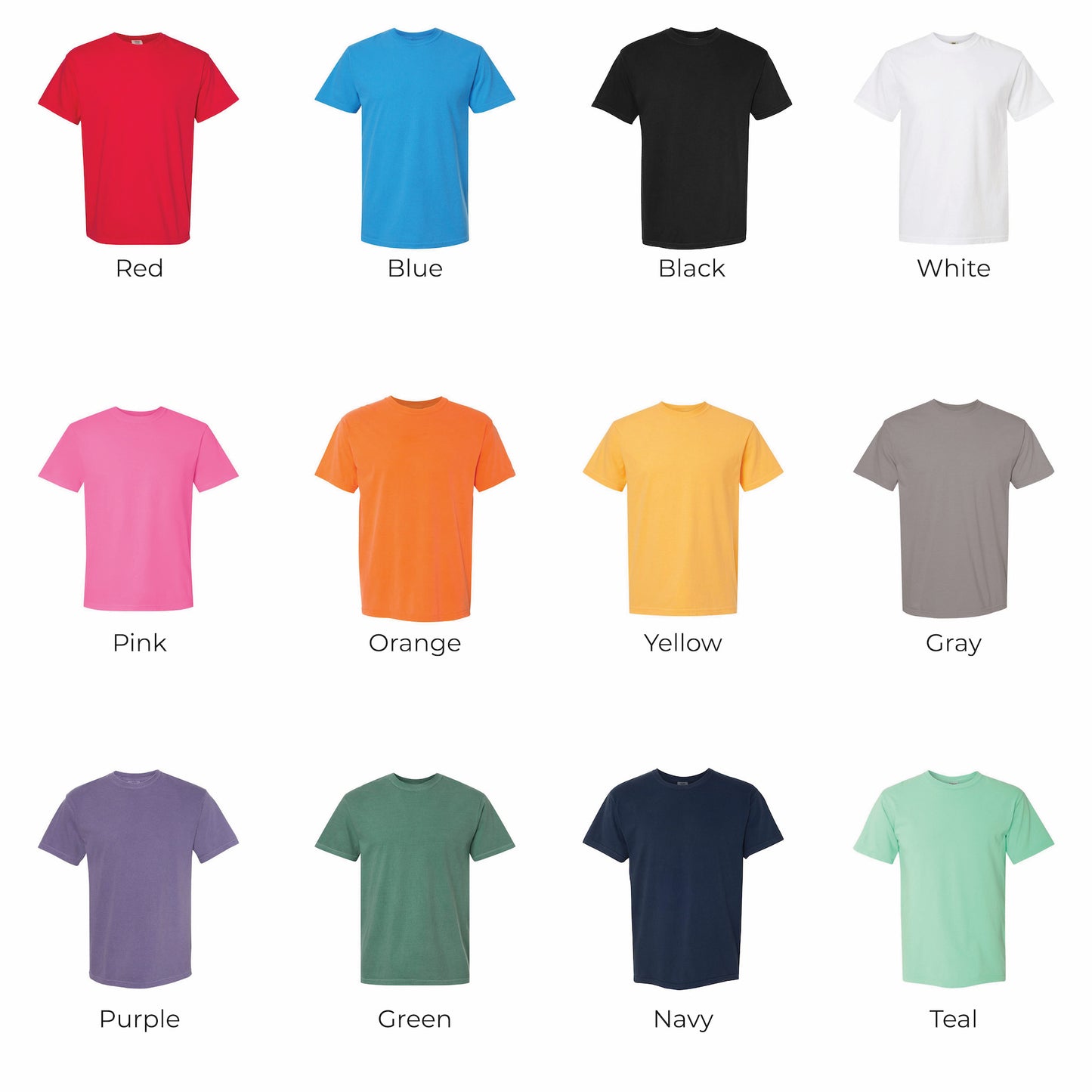 Garment-dyed tones with a soft, vintage look—muted, washed colors with unique character.