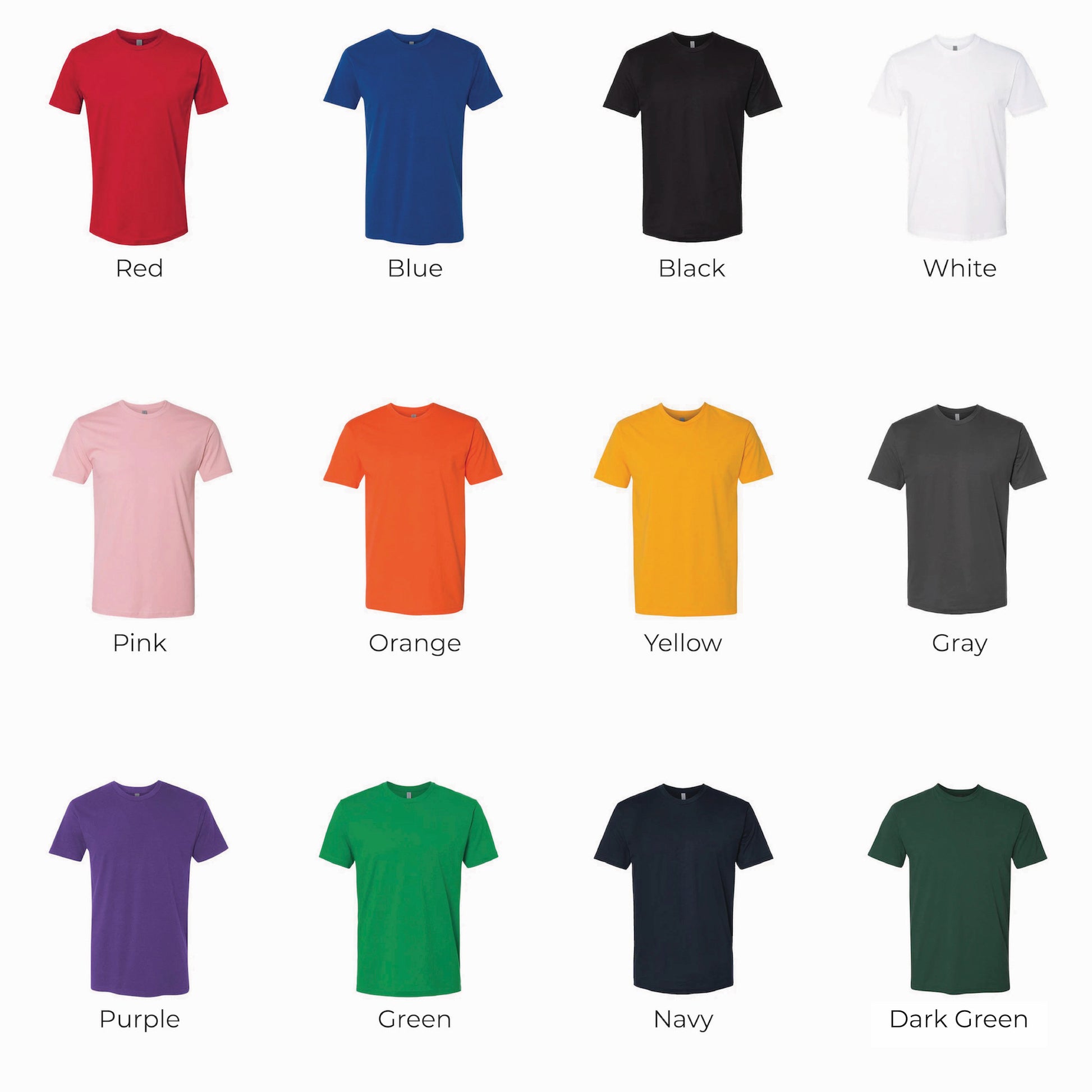 Modern color palette with clean, slightly heathered options and a softer feel.