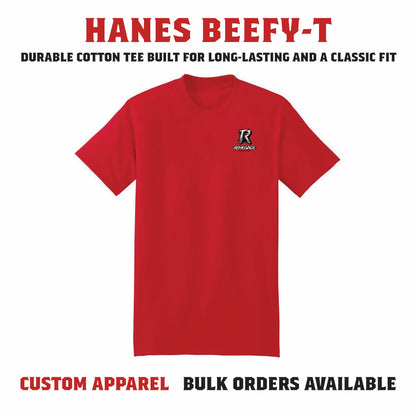 Hanes Beefy-T heavyweight t-shirt with durable cotton fabric and relaxed fit