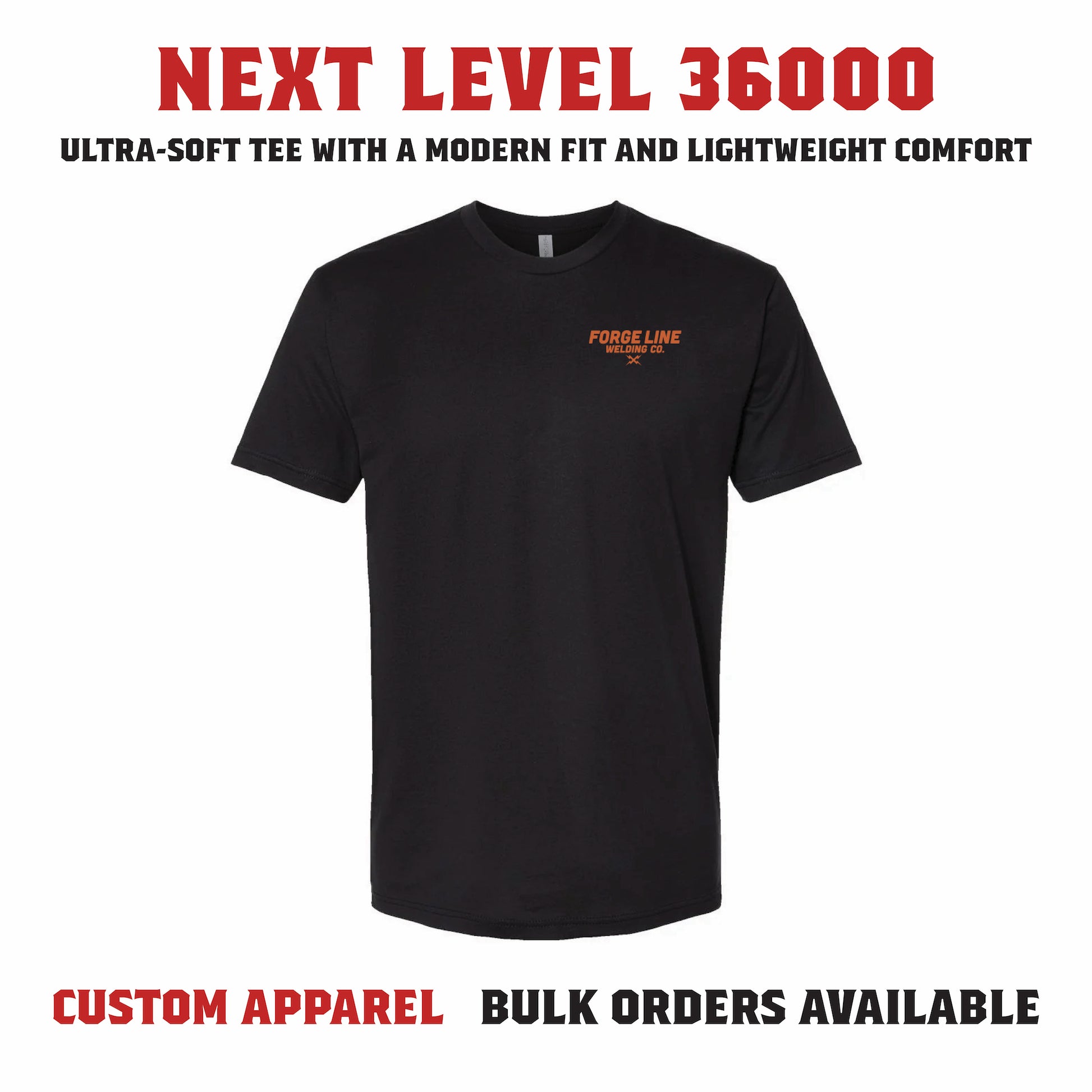 Next Level 3600 premium fitted t-shirt with soft lightweight fabric and modern fit