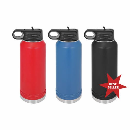 32oz Laser Engraved Water Bottle