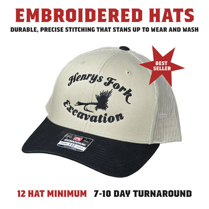 A classic hat featuring clean, stitched embroidery for a timeless, durable finish. Built for everyday wear with a structured, premium look that won’t fade or peel