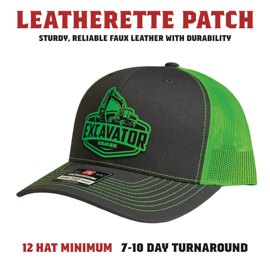 Richardson 112 Leatherette Patch Hats - 12 Pack (7-Day Turnaround)