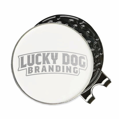 Engraved Golf Marker & Hat Clip Set - 12 Pack
