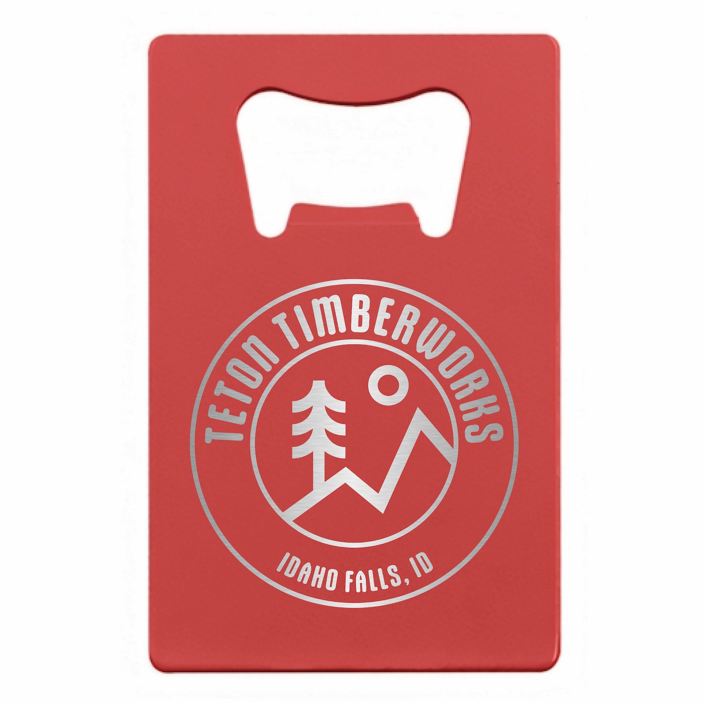 Laser Engraved Wallet Size Bottle Opener - 12 Pack
